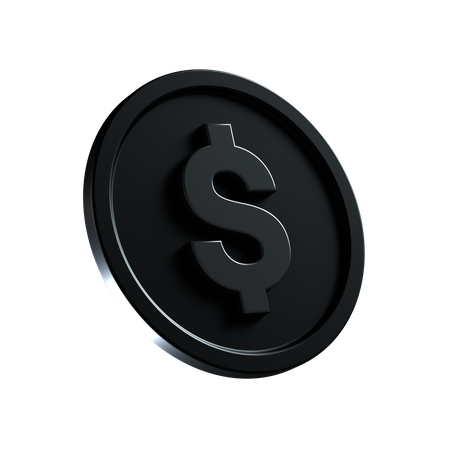 Dollar Coin  3D Icon