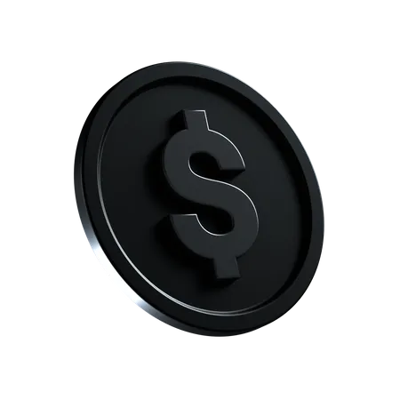 Dollar Coin  3D Icon