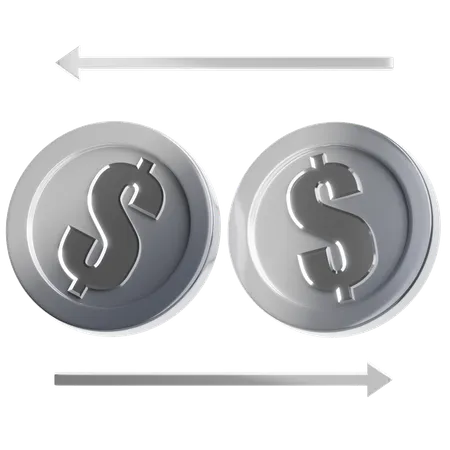 Dollar Coin  3D Icon