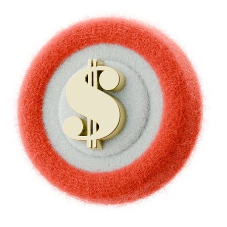 Dollar Coin  3D Icon