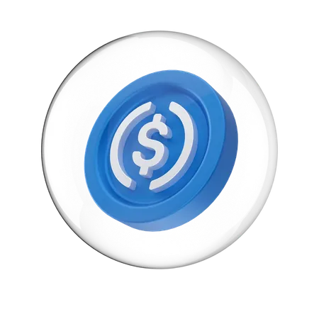 Dollar coin  3D Icon