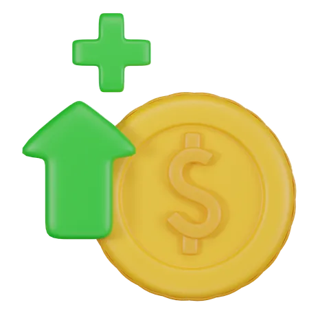 Dollar Coin  3D Icon