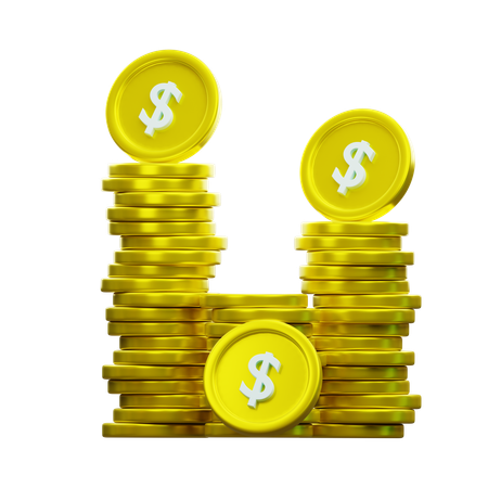 Dollar Coin  3D Icon