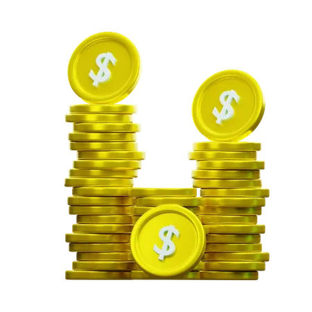 Dollar Coin  3D Icon