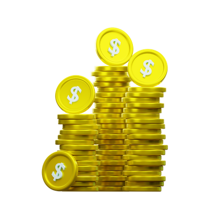 Dollar Coin  3D Icon