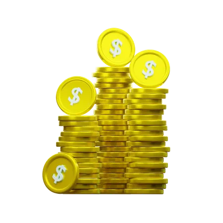 Dollar Coin  3D Icon