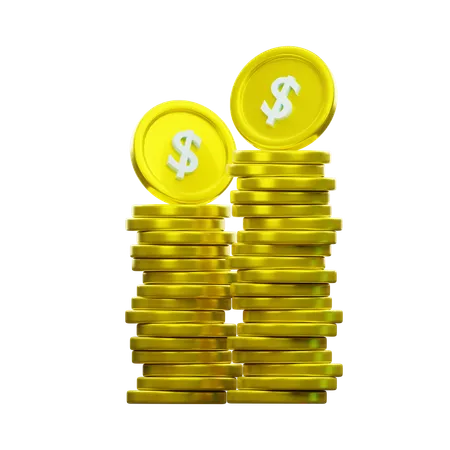 Dollar Coin  3D Icon