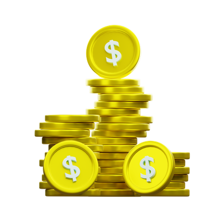 Dollar Coin  3D Icon