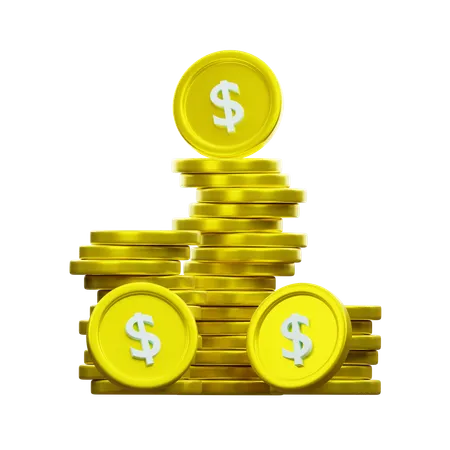 Dollar Coin  3D Icon