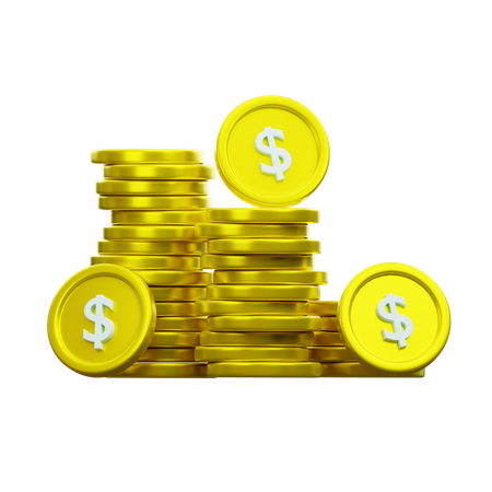 Dollar Coin  3D Icon