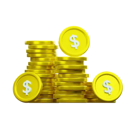 Dollar Coin  3D Icon