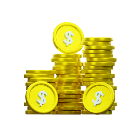 Dollar Coin  3D Icon