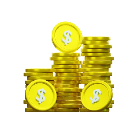 Dollar Coin  3D Icon