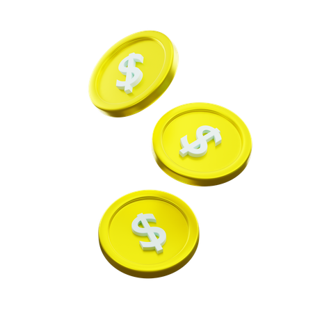 Dollar Coin  3D Icon