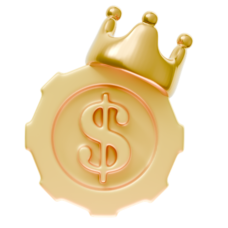 Dollar Coin  3D Icon