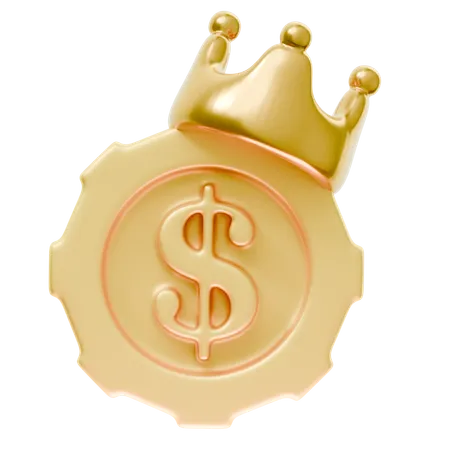 Dollar Coin  3D Icon