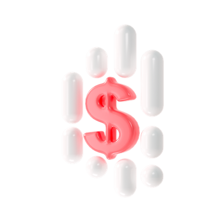 Dollar Coin  3D Icon