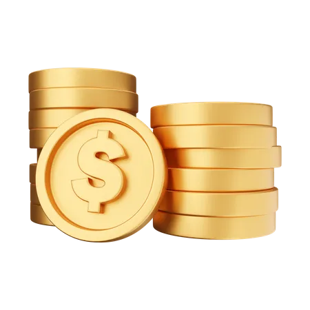 Dollar Coin  3D Illustration