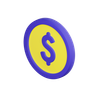 3d fiat currency logo