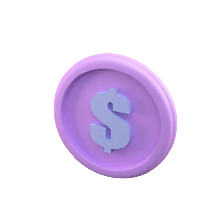 3 D Money Coin Icon Render 3D Illustration