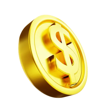 3 D Illustration Golden Money Coins 3D Illustration