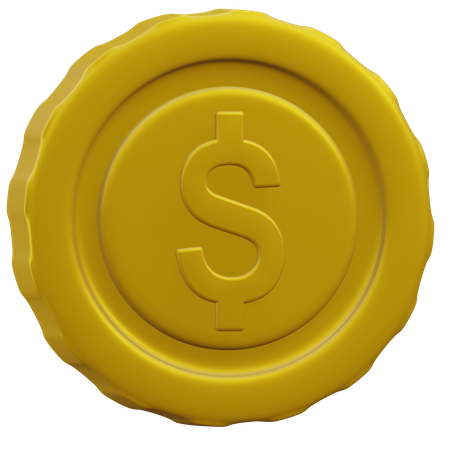 Dollar coin  3D Icon