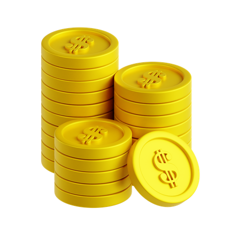 ドル硬貨  3D Icon