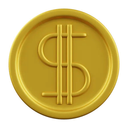 Dollar Coins  3D Icon