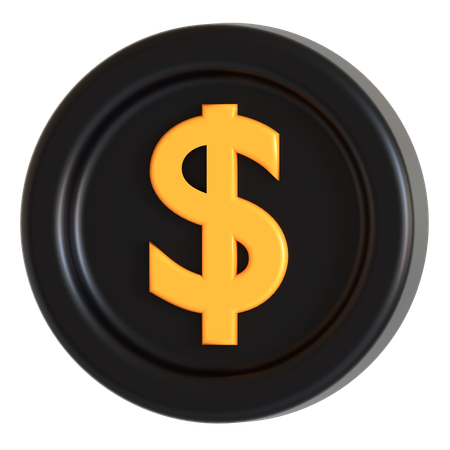 Dollar Coins  3D Icon