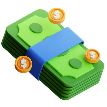 Dollar Coins  3D Icon