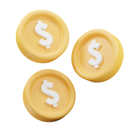 3 D Coins Icon Ilustration 3D Icon