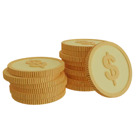 Coins Illustration 3D Icon