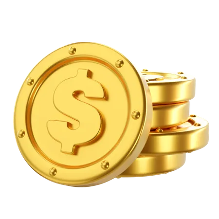 3 D Illustration Coins 3D Icon