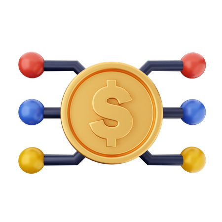Dollar Connection  3D Icon