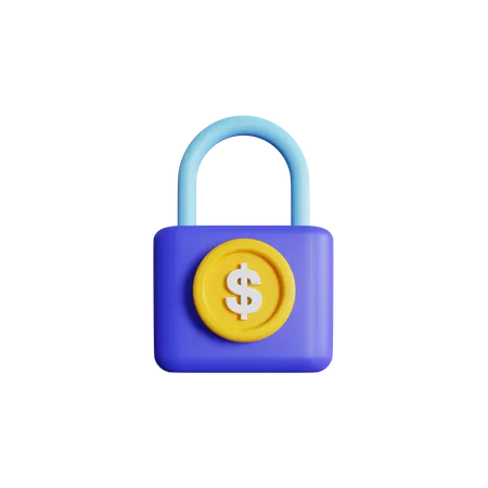 Dollar crypté  3D Icon