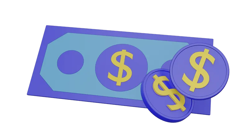 Dollar Currency  3D Icon