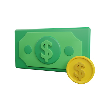 Dollar currency 3D Illustration