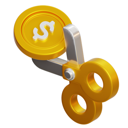 Dollar Cut  3D Icon