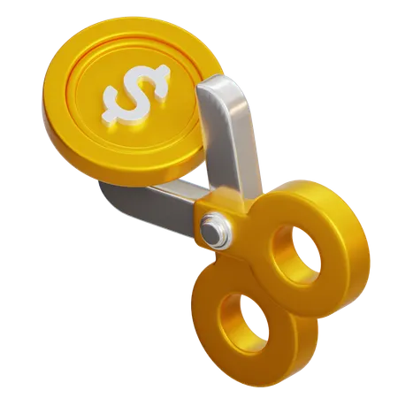Dollar Cut  3D Icon