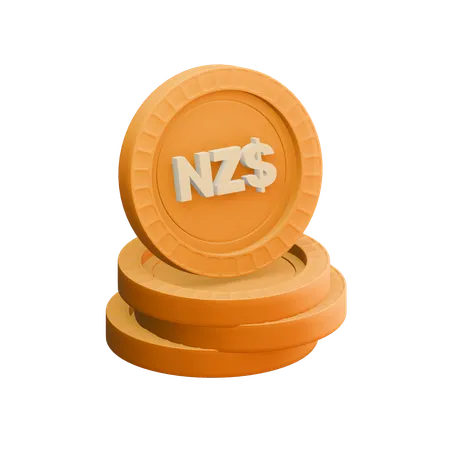 Dollar néo-zélandais  3D Icon