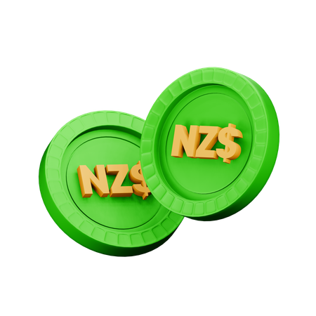 Dollar néo-zélandais  3D Icon