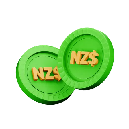 Dollar néo-zélandais  3D Icon