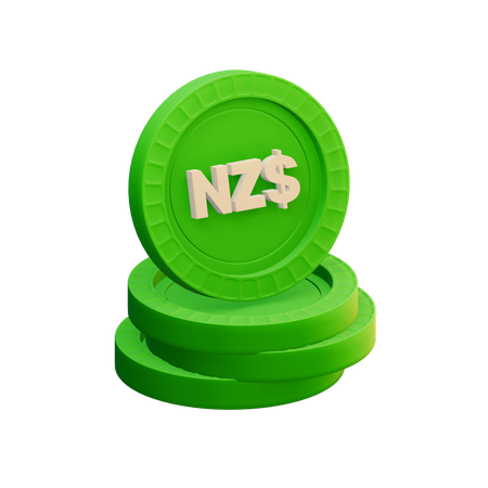 Dollar néo-zélandais  3D Icon