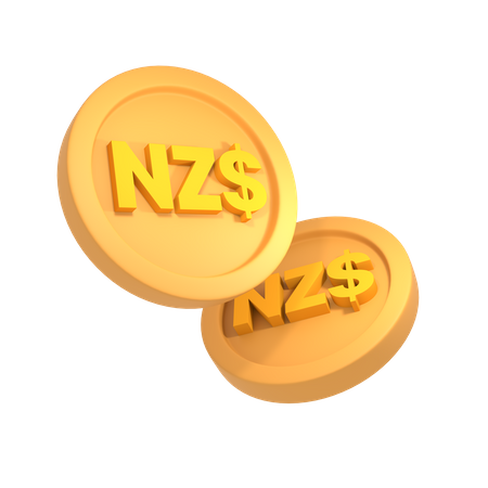 Dollar néo-zélandais  3D Icon