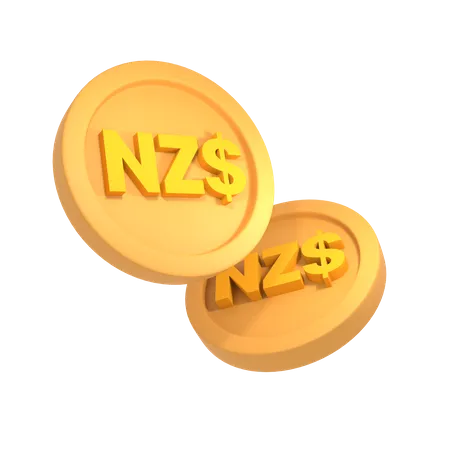 Dollar néo-zélandais  3D Icon