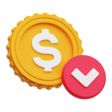 Dollar Decrease  3D Icon