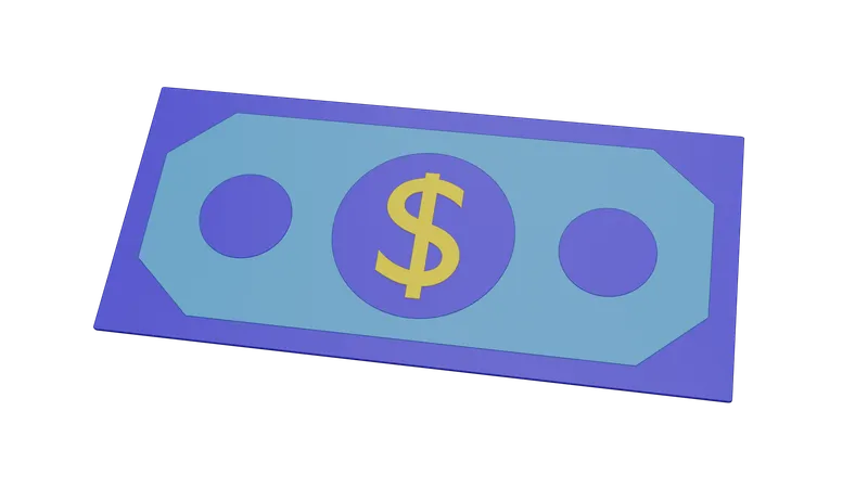 Monnaie du dollar  3D Icon