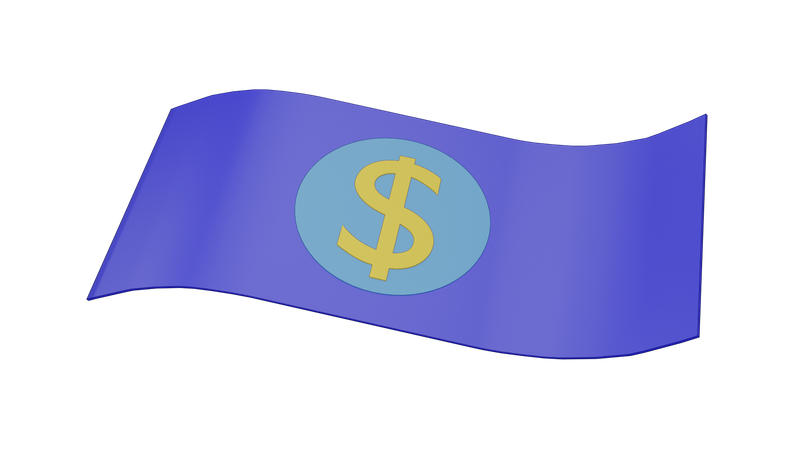 Monnaie du dollar  3D Icon