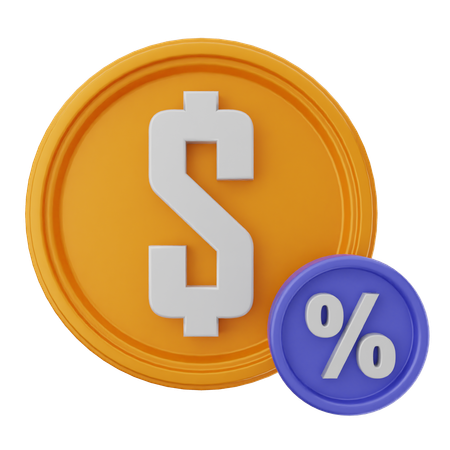 Dollar Disocunt  3D Icon