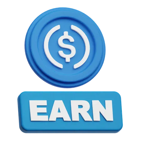 Dollar Earn  3D Icon